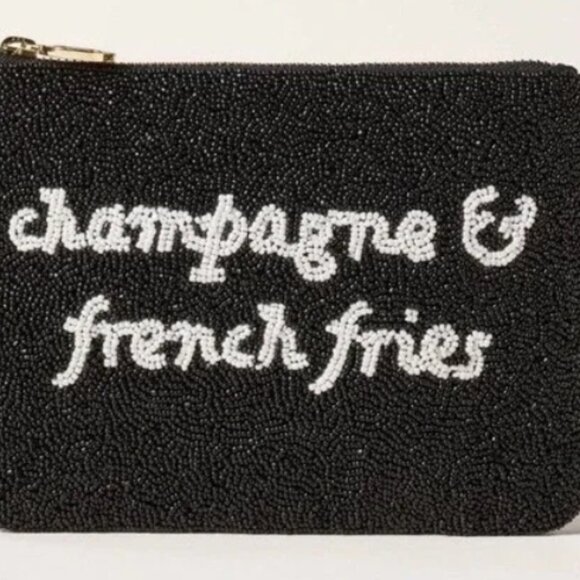 Kate Spade x Target Champagne & French Fries Clutch - Picture 1 of 3